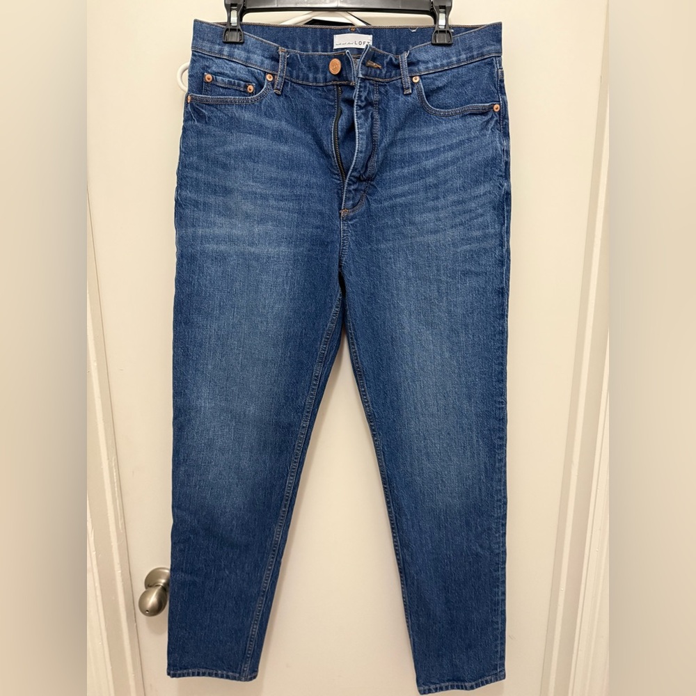 LOFT Women's Blue Boyfriend Jeans